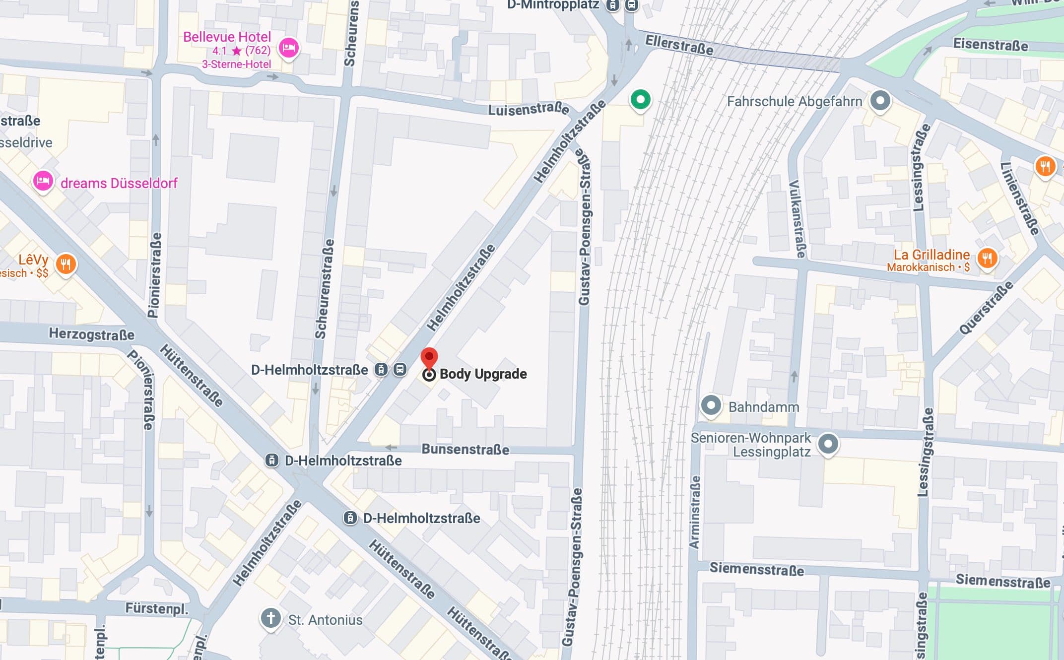 Karte zum BodyUpgrade Walk-In Tattoo Studio